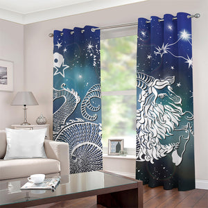 Constellation Of Capricorn Print Grommet Curtains