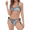 Constellation Of Capricorn Print Halter Scoop Tie Side Bikini