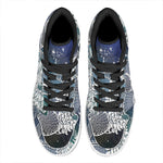Constellation Of Capricorn Print High Top Leather Sneakers