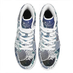 Constellation Of Capricorn Print High Top Leather Sneakers