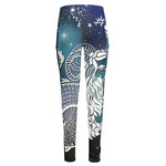 Constellation Of Capricorn Print High-Waisted Pocket Leggings