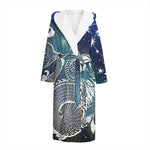 Constellation Of Capricorn Print Hooded Bathrobe