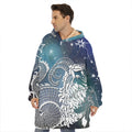 Constellation Of Capricorn Print Hoodie Blanket