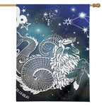 Constellation Of Capricorn Print House Flag