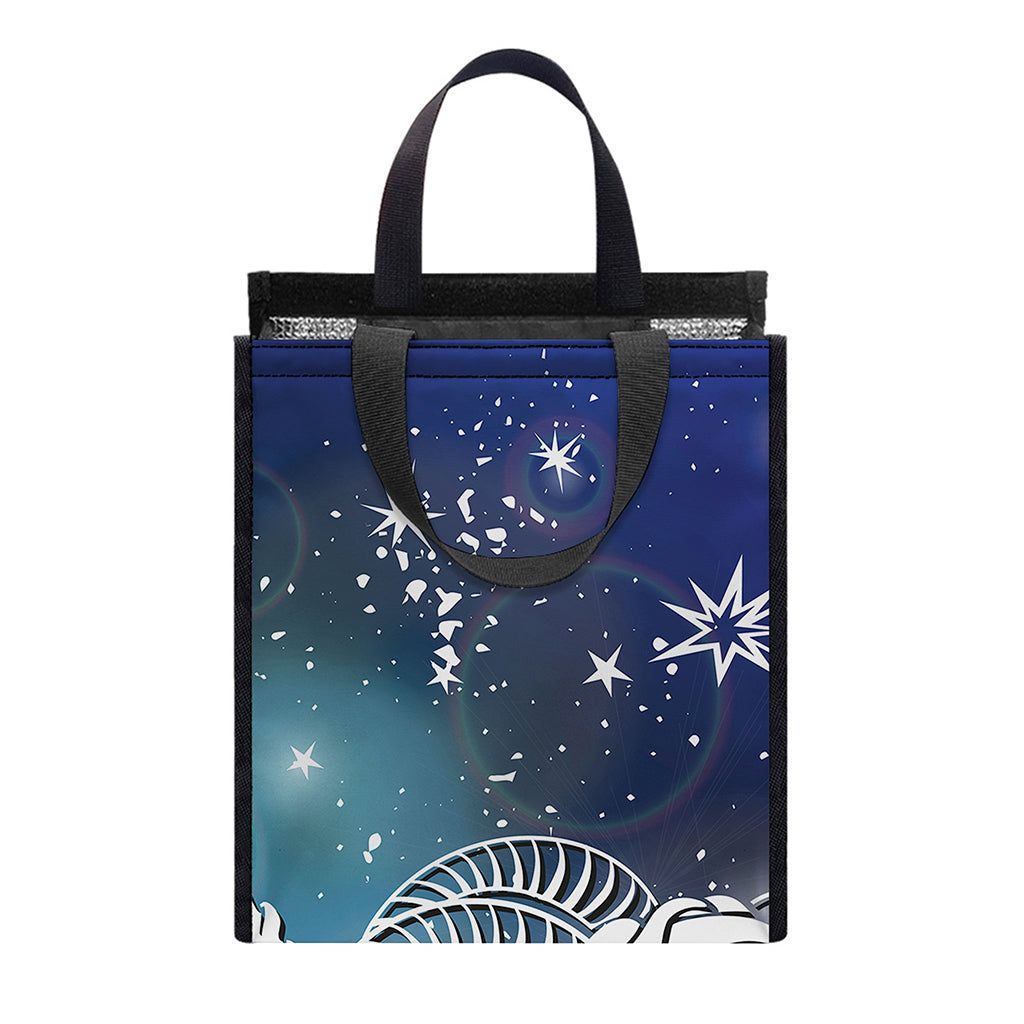 Constellation Of Capricorn Print Insulated Lunch Tote