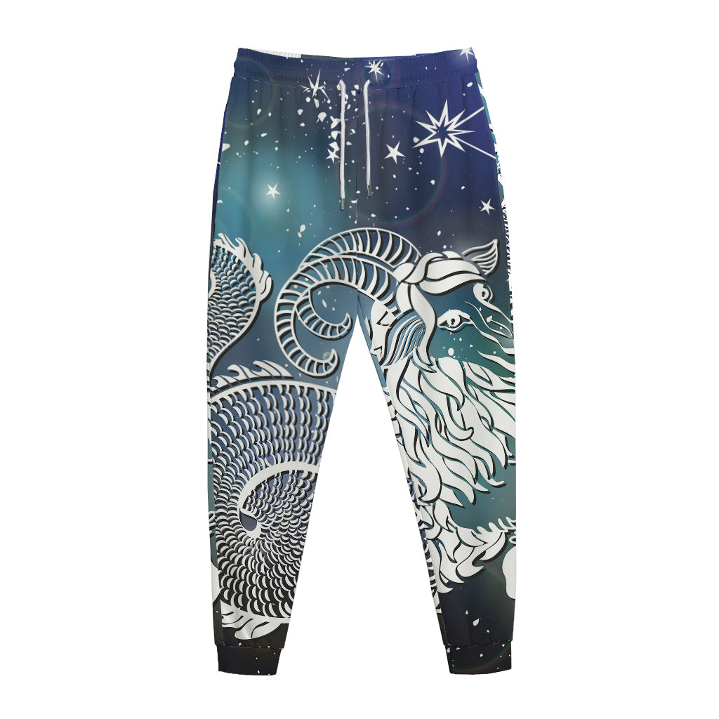 Constellation Of Capricorn Print Jogger Pants