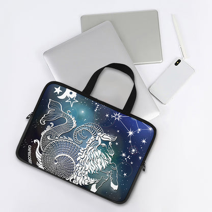 Constellation Of Capricorn Print Laptop Sleeve With Handle