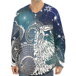 Constellation Of Capricorn Print Long Sleeve Baseball Jersey