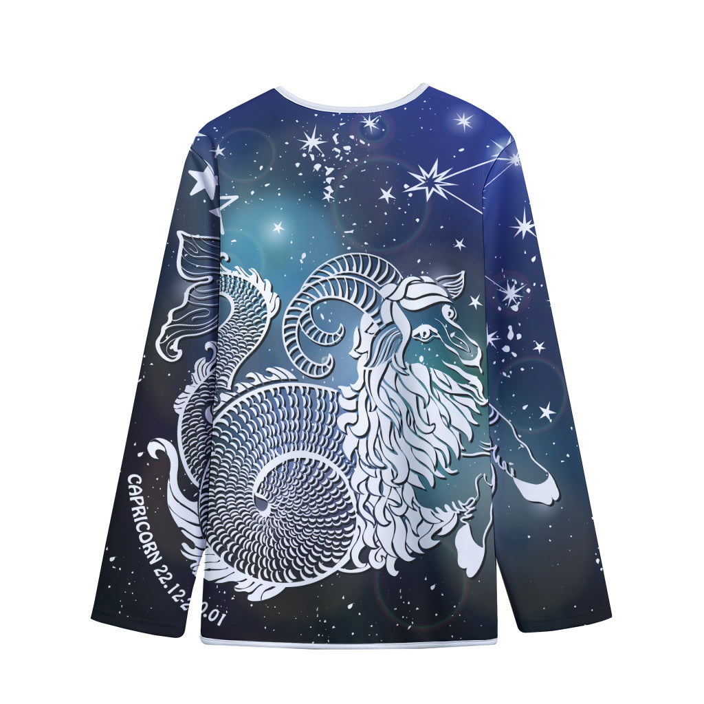 Constellation Of Capricorn Print Long Sleeve Short Coat