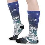 Constellation Of Capricorn Print Long Socks