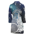 Constellation Of Capricorn Print Men's Bathrobe
