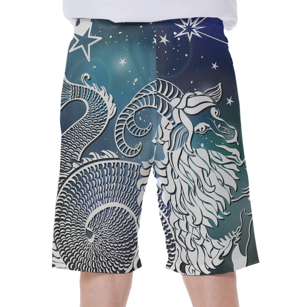 Constellation Of Capricorn Print Men's Beach Shorts