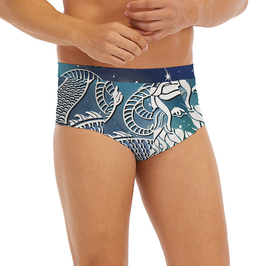 Constellation Of Capricorn Print Men's Briefs