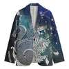 Constellation Of Capricorn Print Men's Cotton Blazer