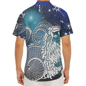 Constellation Of Capricorn Print Men's Deep V-Neck Shirt