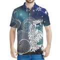 Constellation Of Capricorn Print Men's Polo Shirt