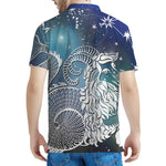 Constellation Of Capricorn Print Men's Polo Shirt