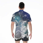Constellation Of Capricorn Print Men's Rompers