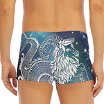 Constellation Of Capricorn Print Men's Short Boxer Briefs