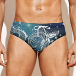 Constellation Of Capricorn Print Men's Swim Briefs