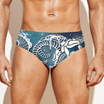 Constellation Of Capricorn Print Men's Swim Briefs