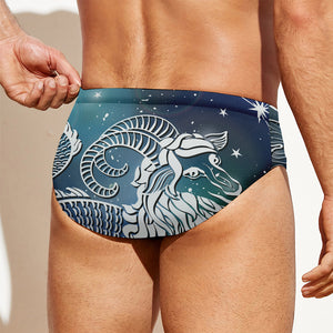 Constellation Of Capricorn Print Men's Swim Briefs