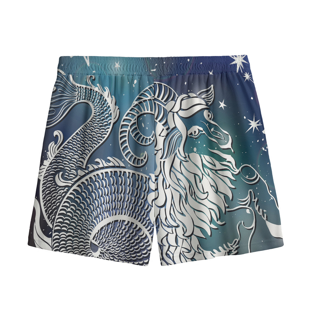 Constellation Of Capricorn Print Mesh Shorts