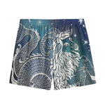 Constellation Of Capricorn Print Mesh Shorts