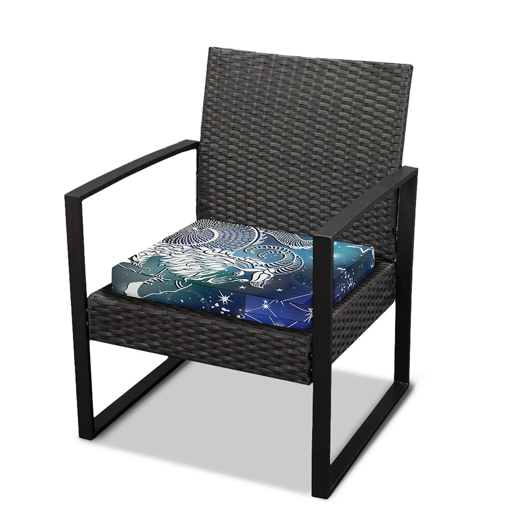 Constellation Of Capricorn Print Outdoor Seat Cushion Cover