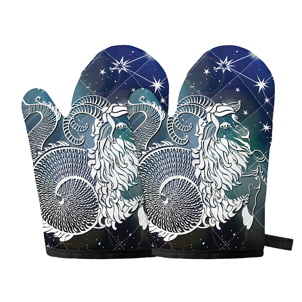 Constellation Of Capricorn Print Oven Mitts