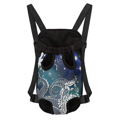 Constellation Of Capricorn Print Pet Carrier Backpack