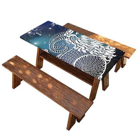 Constellation Of Capricorn Print Picnic Table Cover