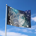 Constellation Of Capricorn Print Polyester Flag