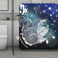 Constellation Of Capricorn Print Polyester Shower Curtain