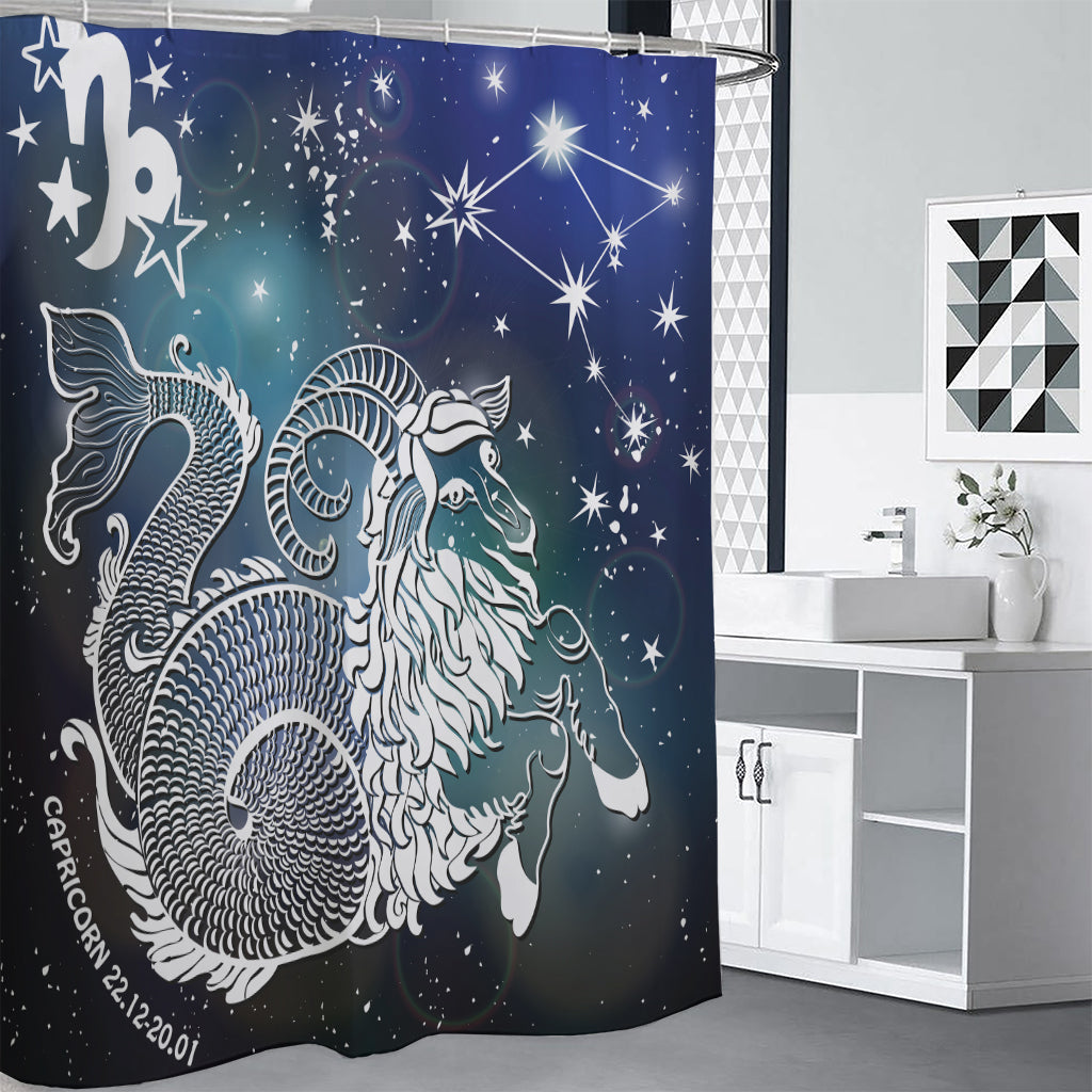 Constellation Of Capricorn Print Premium Shower Curtain