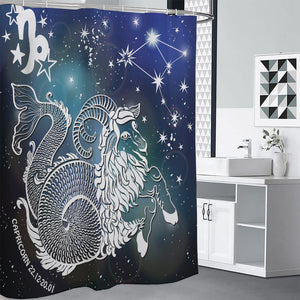 Constellation Of Capricorn Print Premium Shower Curtain