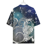 Constellation Of Capricorn Print Rayon Hawaiian Shirt