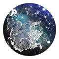 Constellation Of Capricorn Print Round Blanket