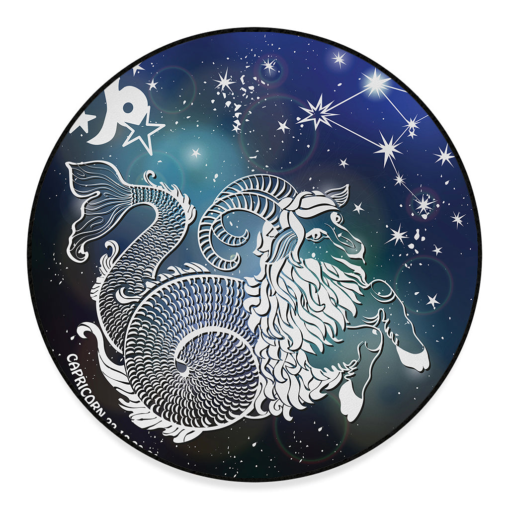Constellation Of Capricorn Print Round Floor Mat