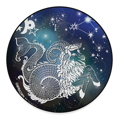 Constellation Of Capricorn Print Round Floor Mat