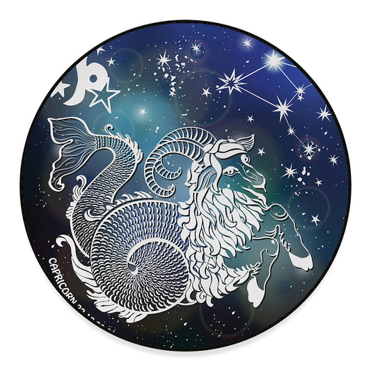 Constellation Of Capricorn Print Round Floor Mat