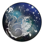 Constellation Of Capricorn Print Round Floor Mat