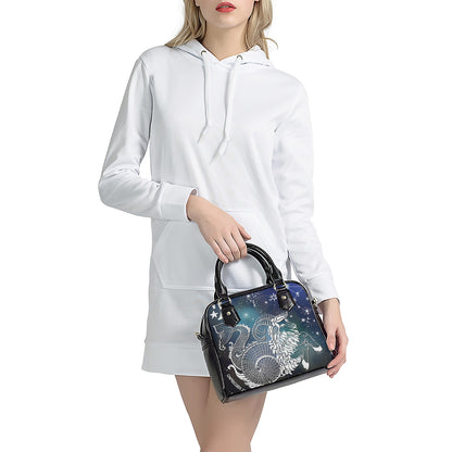 Constellation Of Capricorn Print Shoulder Handbag