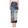 Constellation Of Capricorn Print Side Slit Maxi Skirt