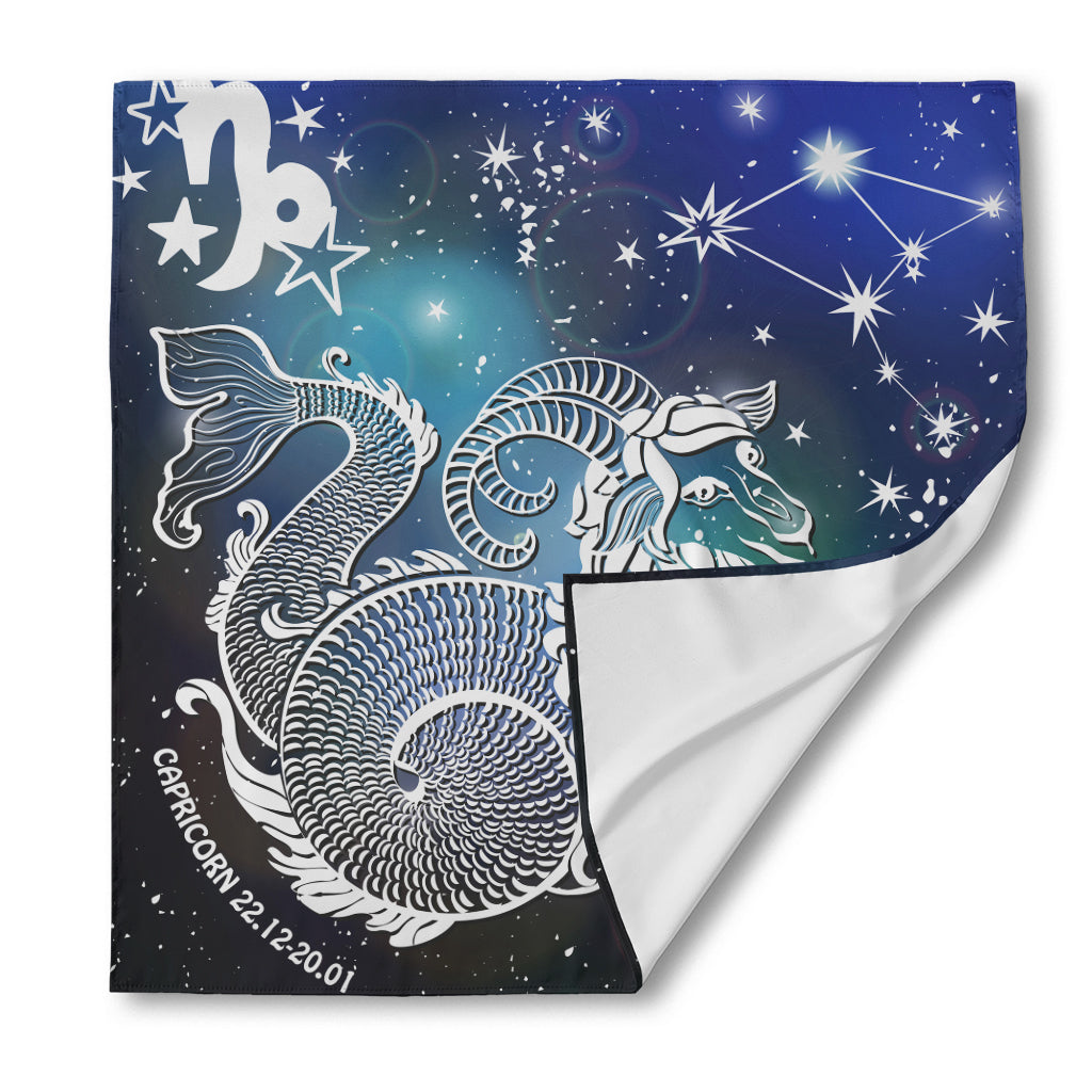 Constellation Of Capricorn Print Silk Bandana