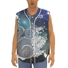 Constellation Of Capricorn Print Sleeveless Baseball Jersey