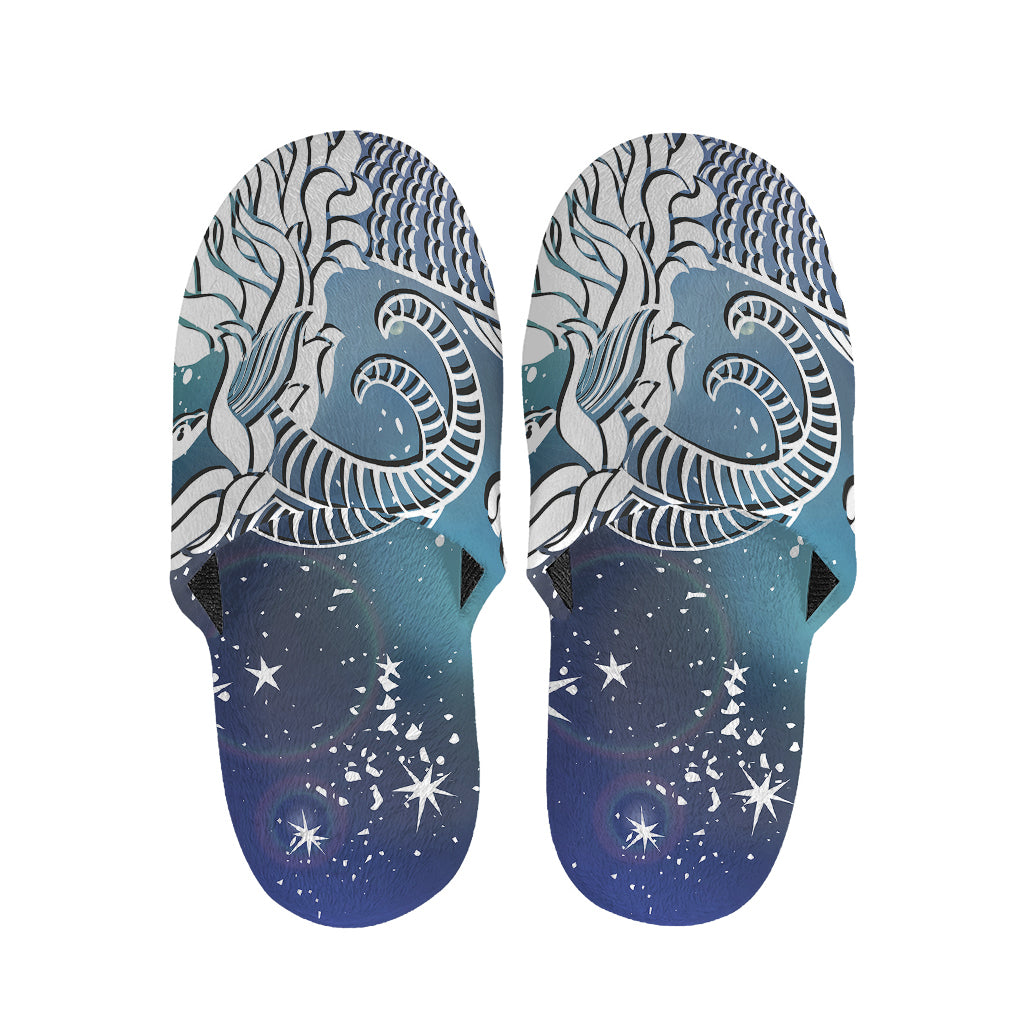 Constellation Of Capricorn Print Slippers
