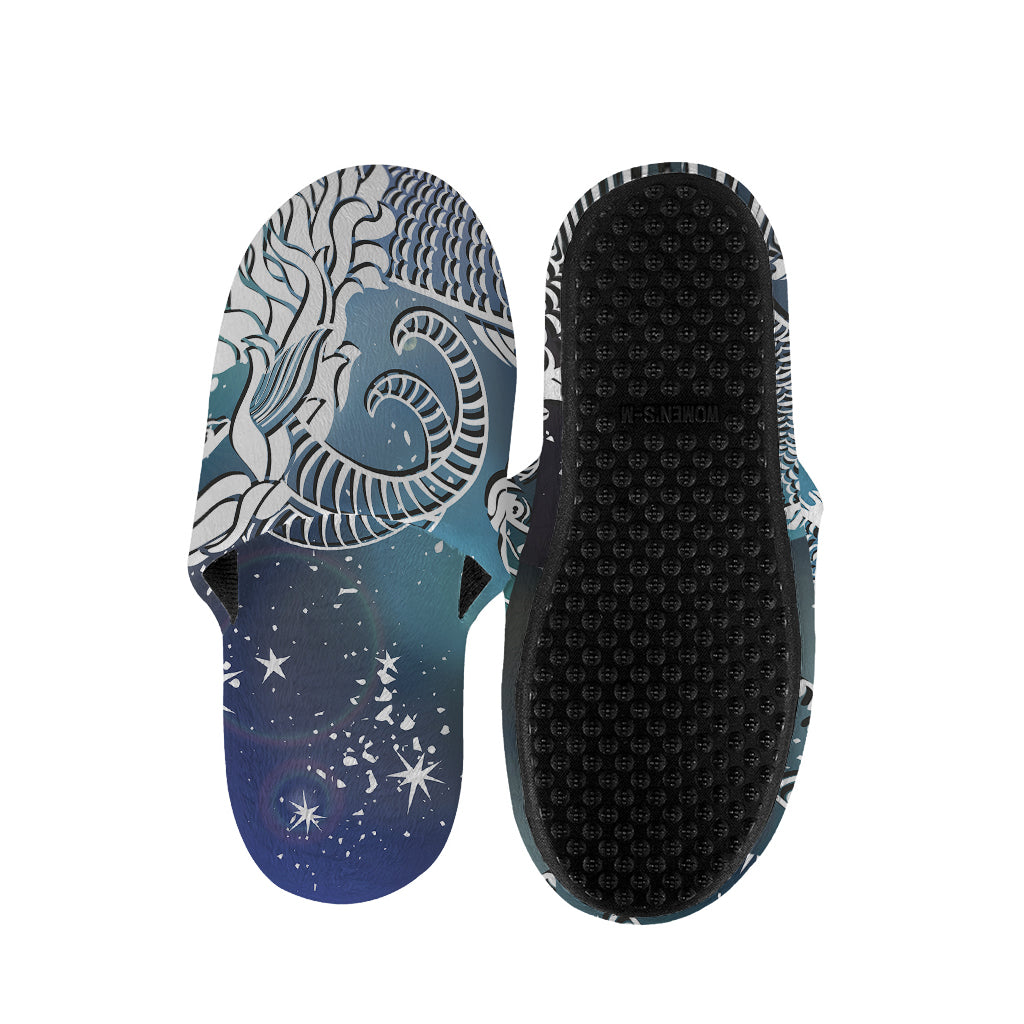 Constellation Of Capricorn Print Slippers