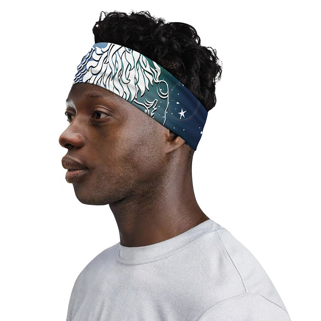 Constellation Of Capricorn Print Sports Headband