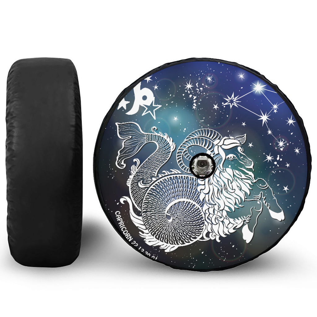 Constellation Of Capricorn Print Tire Cover With Camera Hole